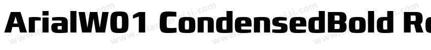 ArialW01 CondensedBold Regular字体转换